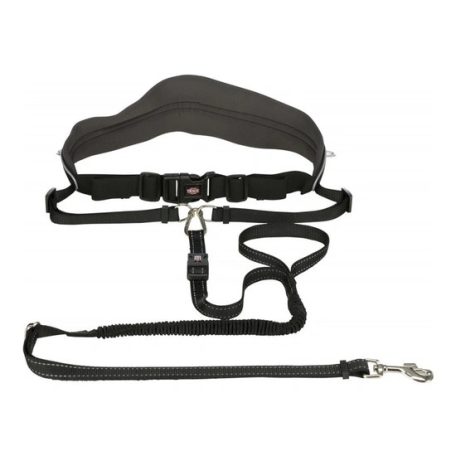 Trixie derékra rögzíthető póráz futáshoz M-L, fekete