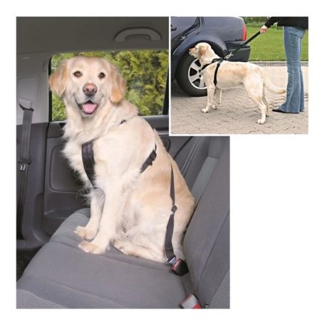 Trixie Biztonsági Öv Kutya M 50-70cm/25mm fekete