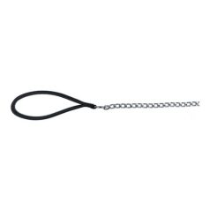 Trixie láncos póráz nylon fogóval 1,1m/2mm fekete