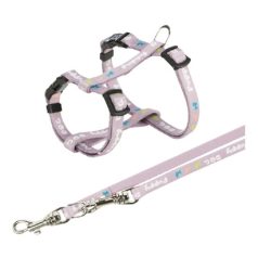   Trixie Hám pórázzal Junior & Puppy M–L: 27–45 cm/10 mm, 2m, világos lila