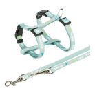 Trixie Hám pórázzal Junior & Puppy M–L: 27–45 cm/10 mm, 2m, menta