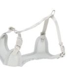 Trixie Hám Soft Pórázzal Junior & Puppy, M–L: 36–50 cm/10 mm, 2,00 m, Világos Szürke