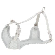   Trixie Hám Soft Pórázzal Junior & Puppy, M–L: 36–50 cm/10 mm, 2,00 m, Világos Szürke