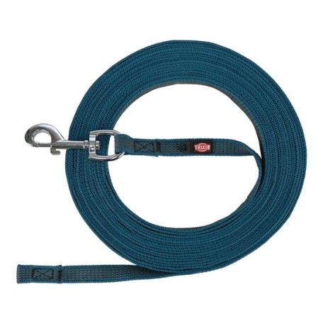Trixie Póráz Nyomkövető, gumírozott, L–XL: 10 m/17 mm, petrol
