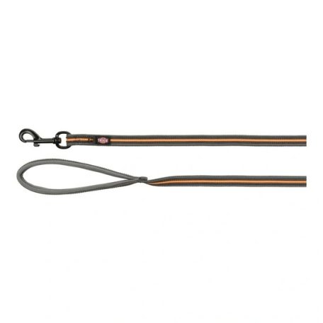 Póráz Fusion Kiképző, Gumis, M–XL: 5 m/17 mm, Grafit/Papaya