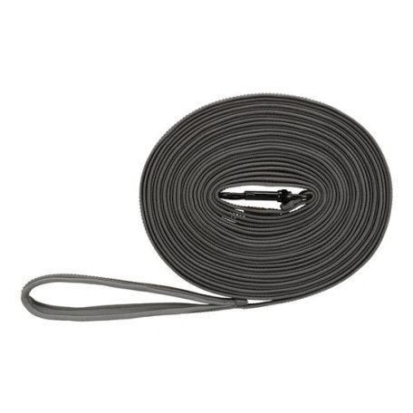 Póráz Fusion Kiképző, Gumis, M–XL: 10 m/17 mm, Grafit/Papaya