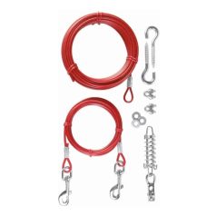   Trixie Kikötő Acél Sodrony Műanyag Bevonattal 15m Tartozékkal