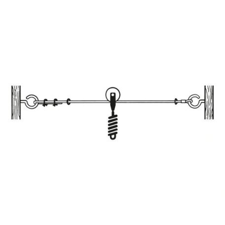 Trixie Kikötő Acél Sodrony Műanyag Bevonattal 15m Tartozékkal