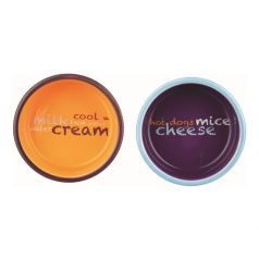   Trixie Eat on Feet kerámia tál szett 2x0,3l/12cm kék/narancs/lila