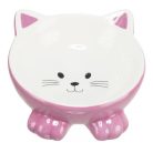 Trixie kerámia tál macskafej formájú 015l/14cm