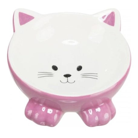 Trixie kerámia tál macskafej formájú 015l/14cm