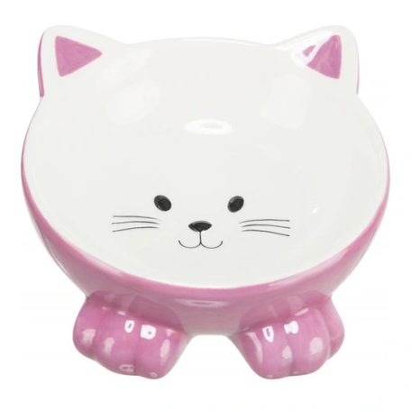 Trixie kerámia tál macskafej formájú 015l/14cm