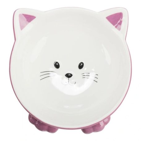Trixie kerámia tál macskafej formájú 015l/14cm