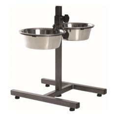 Trixie fém tál állványon kutyának 2x1,8l/20cm