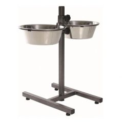 Trixie fém tál állványon kutyának 2x2,8l/24cm