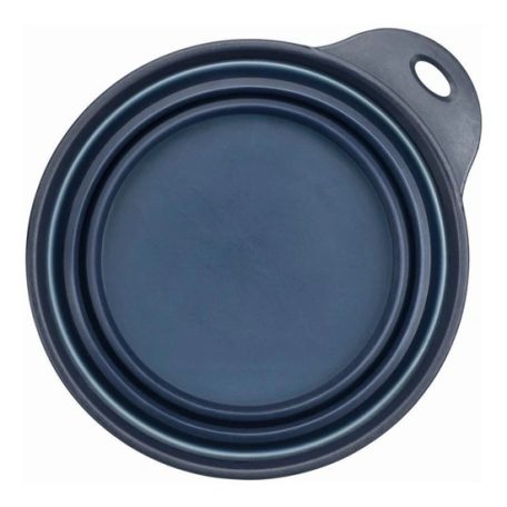 Trixie összecsukható szilikon tál utazáshoz tömör peremmel 0,5l/14cm