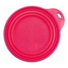 Trixie összecsukható szilikon tál utazáshoz tömör peremmel 0,5l/14cm