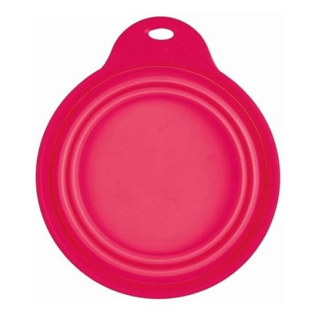 Trixie összecsukható szilikon tál utazáshoz tömör peremmel 1l/18cm