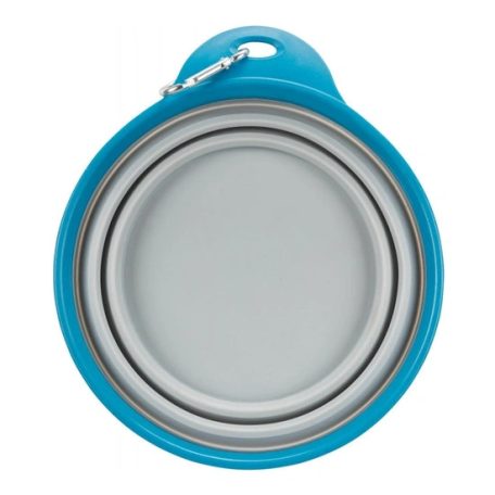 Trixie összecsukható szilikon tál utazáshoz tömör peremmel 1l/18cm