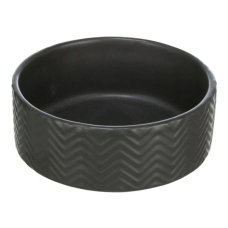 Trixie kerámia tál, 0,4 l/o 13 cm, fekete