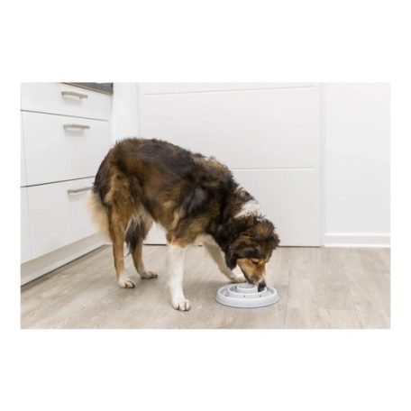 Trixie Tál Műanyag/TPR Evéslassító, 0,45 l/o 23 cm, Szürke