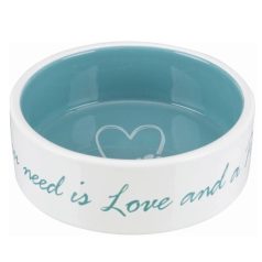   Trixie Pet's Home kerámia tál 0,3l/12cm krém/világos kék