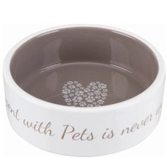 Trixie Pet's Home kerámia tál 0,3l/12cm krém/barna
