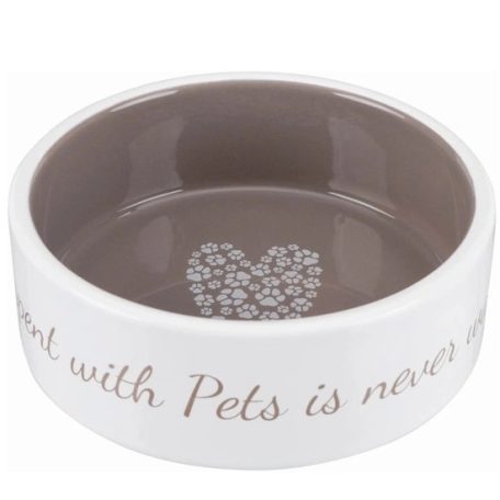 Trixie Pet's Home kerámia tál 0,3l/12cm krém/barna