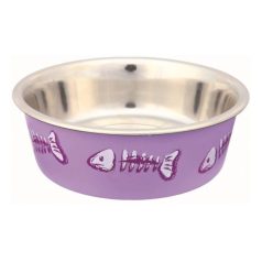 Trixie műanyaggal bevont fém tál 0,25l/12cm