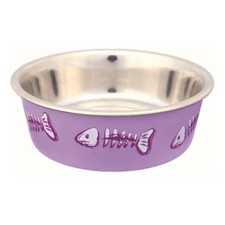 Trixie műanyaggal bevont fém tál 0,25l/12cm