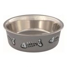 Trixie műanyaggal bevont fém tál 0,25l/12cm