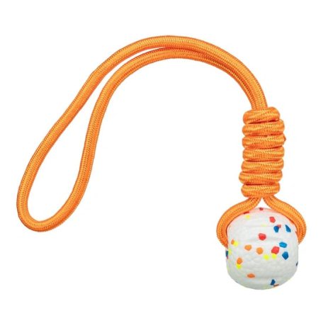 Játék Light & Strong, labda kötéllel, EPS, 7,5x40 cm, fehér/többszínű