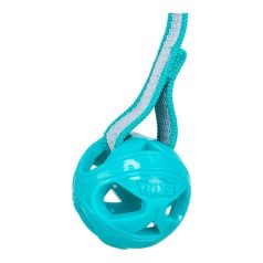   Trixie Játék Méhsejt labda kötéllel, TPR/poliészter/gumi, o 6 × 23 cm