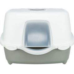 Macska wc Davio kültéri, tetővel 56x39x39cm homok/fehér