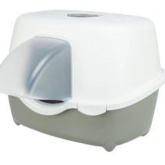 Macska wc Davio kültéri, tetővel 56x39x39cm homok/fehér