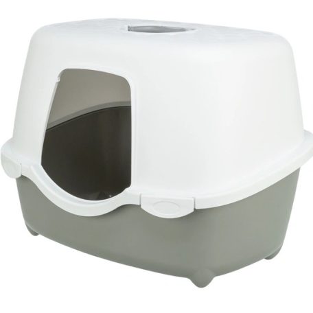 Macska wc Davio kültéri, tetővel 56x39x39cm homok/fehér