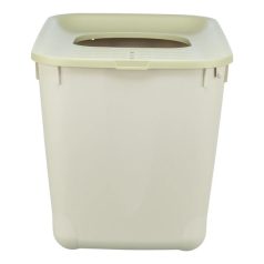 Macska wc Hop-IN 38*39*58cm szürke/zöld