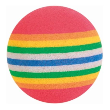 Trixie Játék Labda Szivárvány 4cm 4db/cs