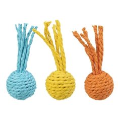 Trixie Játék csörgős labda papír kötélből 4x11cm