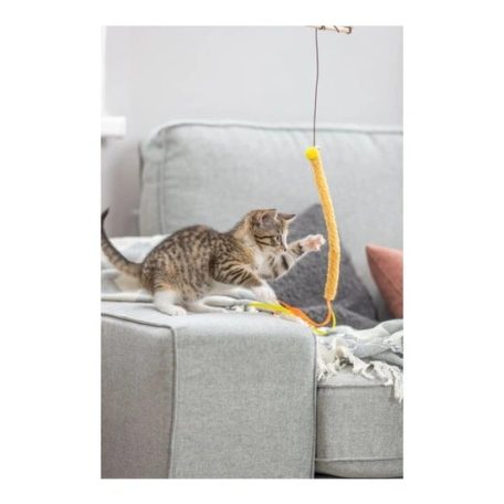 Trixie Játék macskapálca műanyag/plüss 40cm