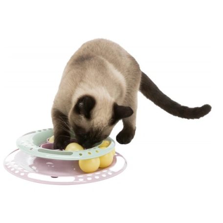 Trixie Játék Kölyökmacskának Műanyag Torony Labdával 24cm