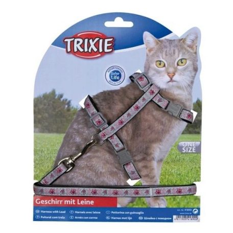 Trixie Hám és Rugalmas Póráz Macskának 39-60cm/10mm, 1m