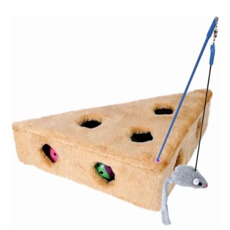 Trixie Játék Macskának Plüss Sajt 3 Labdával 36x8x26cm