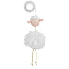 Játék Plüss Bárány Gumi Kötélen 20cm