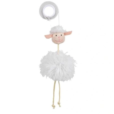 Játék Plüss Bárány Gumi Kötélen 20cm