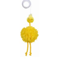 Trixie Játék Plüss Csirke Gumi Kötélen 20cm