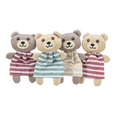 Játék Medve, Textil, Macskamentával, 12cm