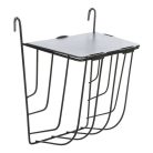 Trixie Eledeltartó Rágcsálónak Fedéllel, Fém, 13 × 18 × 12 cm, Fekete