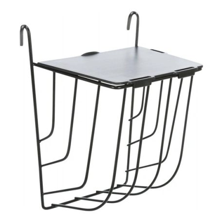 Trixie Eledeltartó Rágcsálónak Fedéllel, Fém, 13 × 18 × 12 cm, Fekete