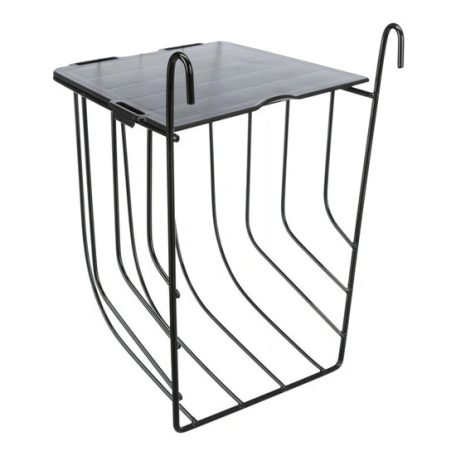 Trixie Eledeltartó Rágcsálónak Fedéllel, Fém, 13 × 18 × 12 cm, Fekete